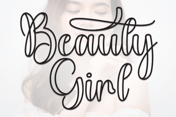 Beauty Girl Font: The Perfect Script Typeface for Makers