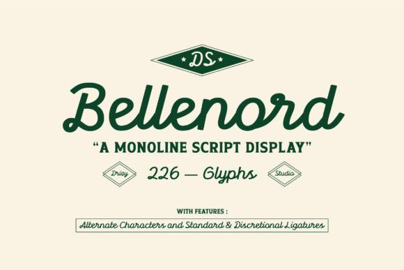 Bellenord: An Elegant Script Typeface for Editorial Design