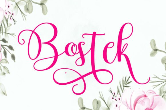 Bostek Font Review: A Script Typeface for Elegant Branding