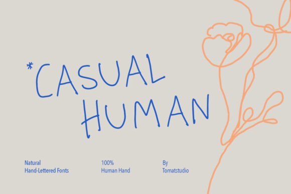 Casual Human Font Review: Authentic Hand-Lettered Style