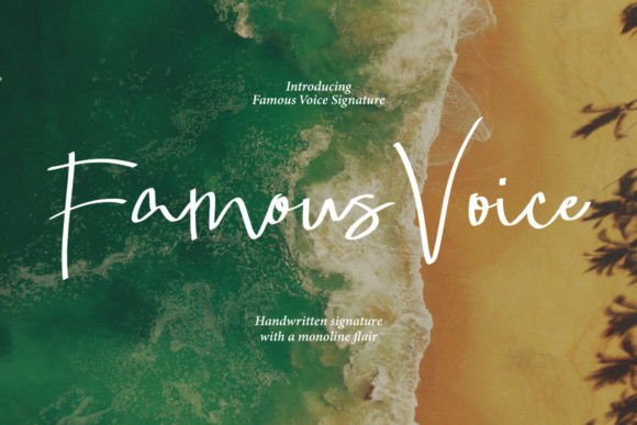 Famous Voice: The Perfect Signature Font for Crafters
