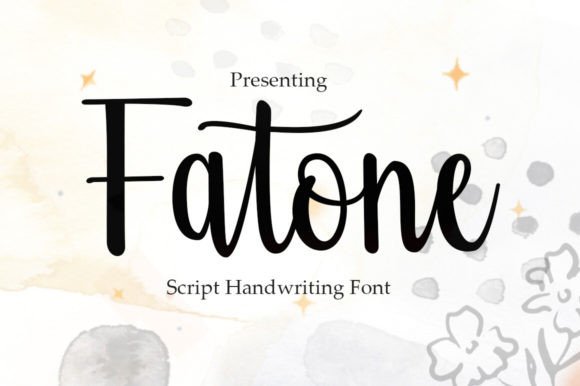 Fatone: An Elegant Script Typeface for Editorial Design