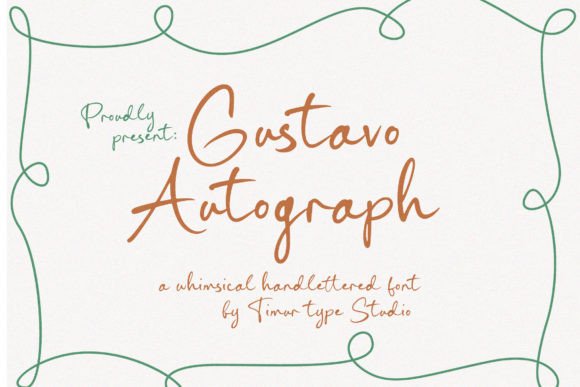 Gustavo Autograph: A Whimsical Typeface for Digital Branding