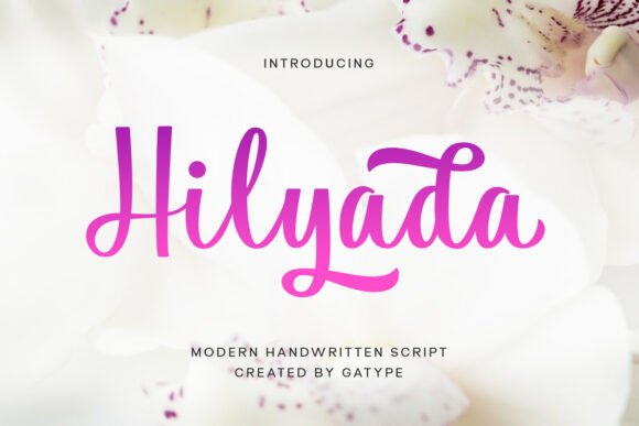 Hilyada: The Elegant Script Font for Romantic Branding