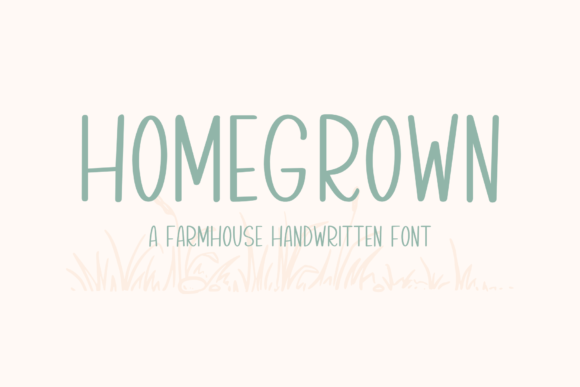 Homegrown: The Perfect Handwritten Font for Crafters