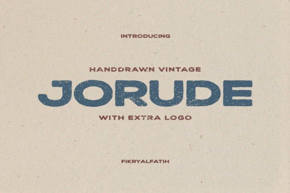 Jorude Font: Organic Hand-Drawn Style for Makers