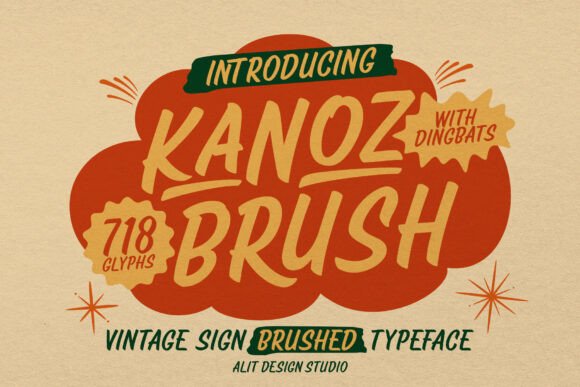 Kanoz Brush: The Vintage Script Font for Modern Marketing