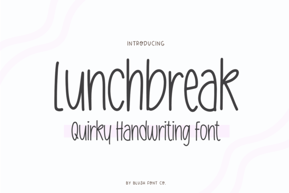 Lunchbreak Font: The Perfect Handwritten Typeface for Crafters