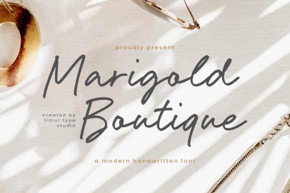 Marigold Boutique: The Perfect Script Font for Handmade Brands