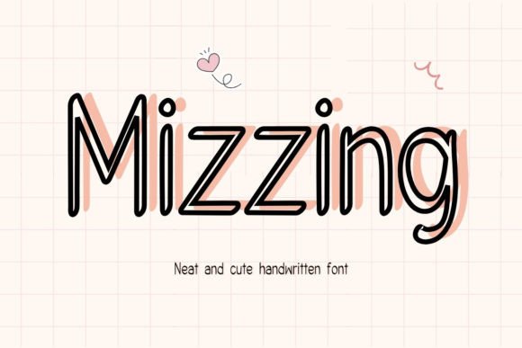 Mizzing: A Charming Handwritten Font for Editorial Design