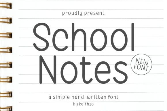 School Notes: A Handwritten Typeface for Modern Web Design