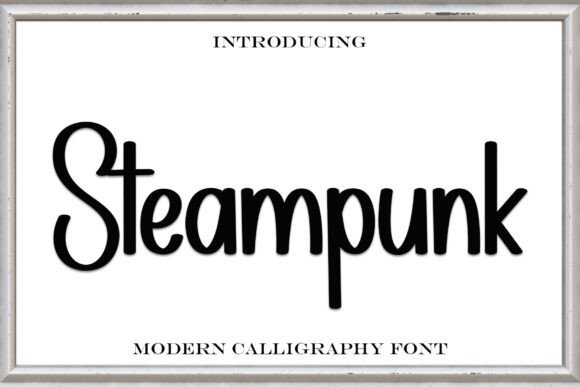 Steampunk: A Trendy Handwritten Font for Crafters