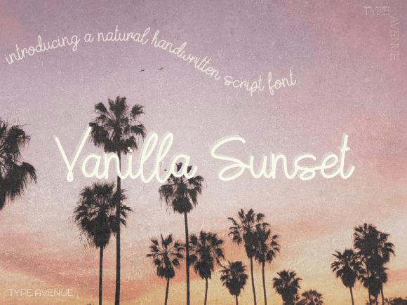 Vanilla Sunset: The Handwritten Font That Warms Up Your Brand